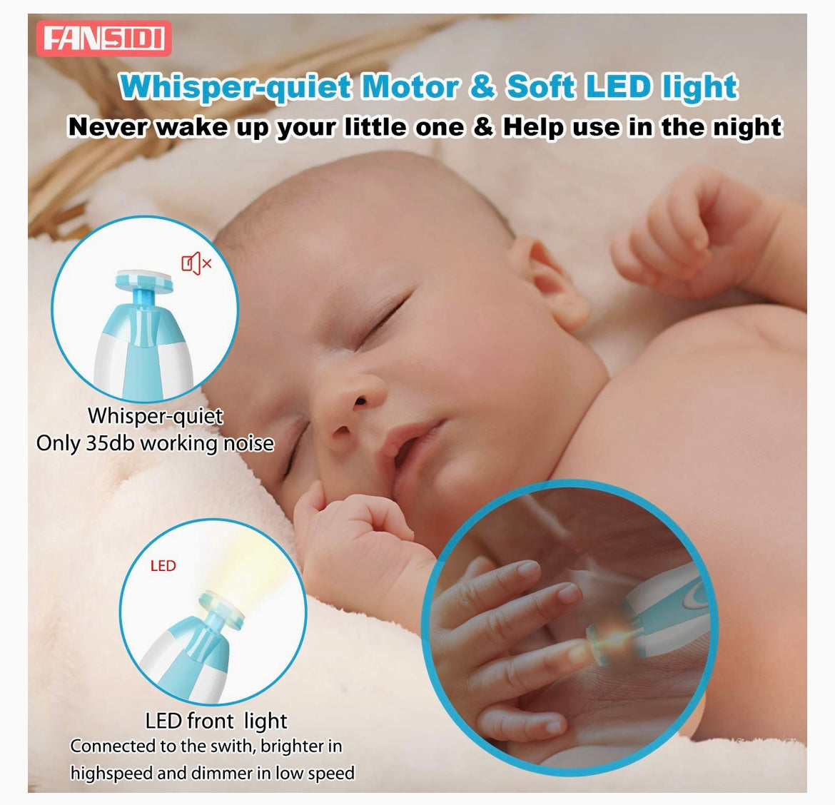 Fansidi Baby Electric Trimmer