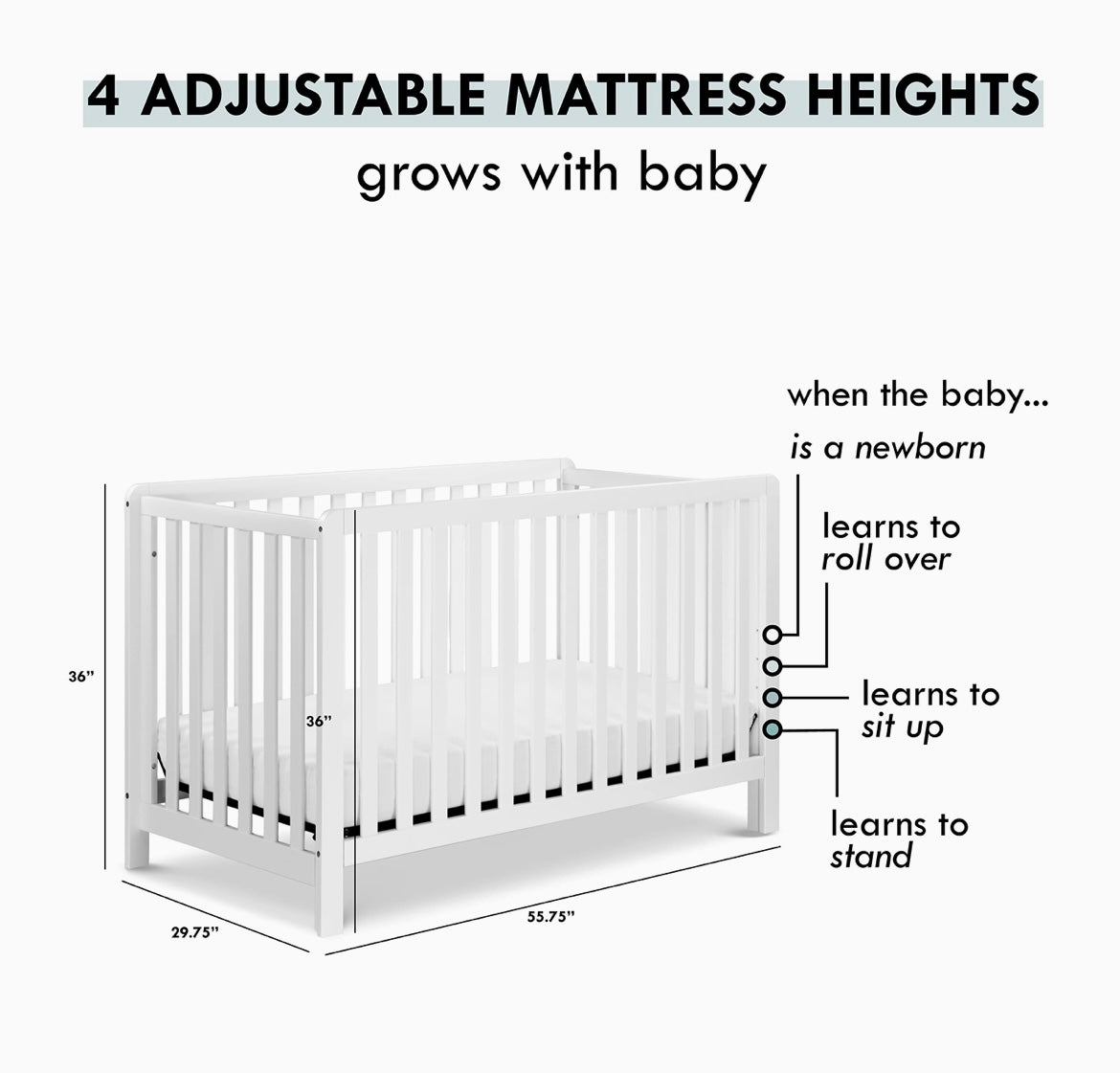 DaVinci Colby 4in1 Convertible Crib and Mattress