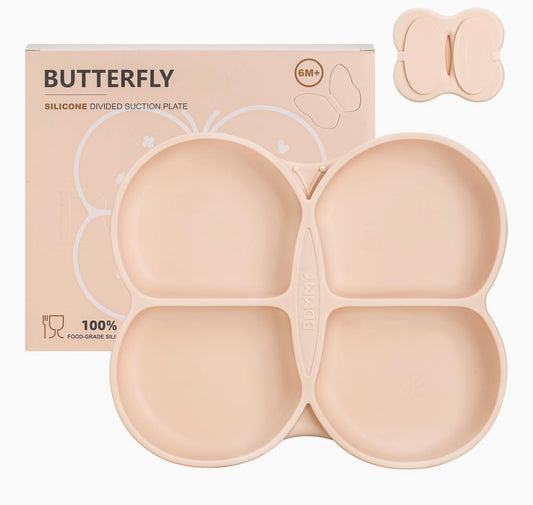 Dommy Butterfly Silicone Toddler Plate