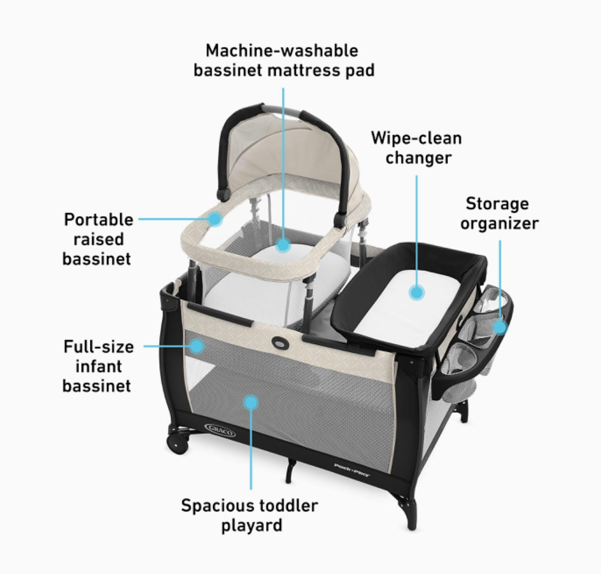 Graco Pack ‘n Play Day2Dream Travel Bassinet