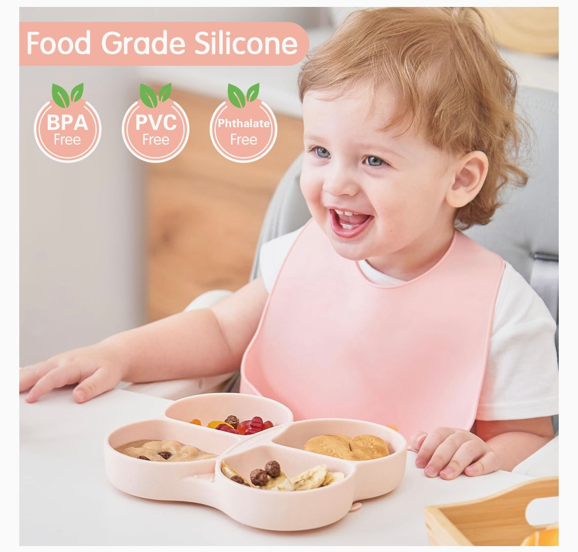 Dommy Butterfly Silicone Toddler Plate