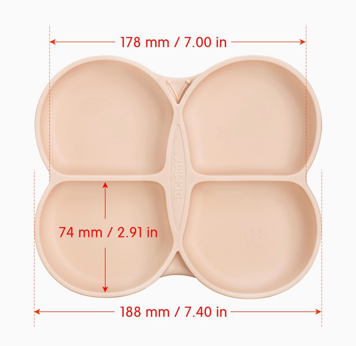 Dommy Butterfly Silicone Toddler Plate