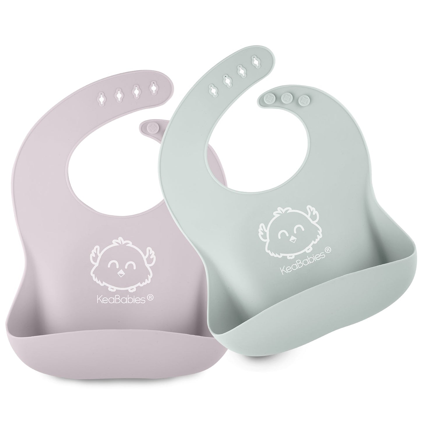 KeaBabies Silicone Bibs