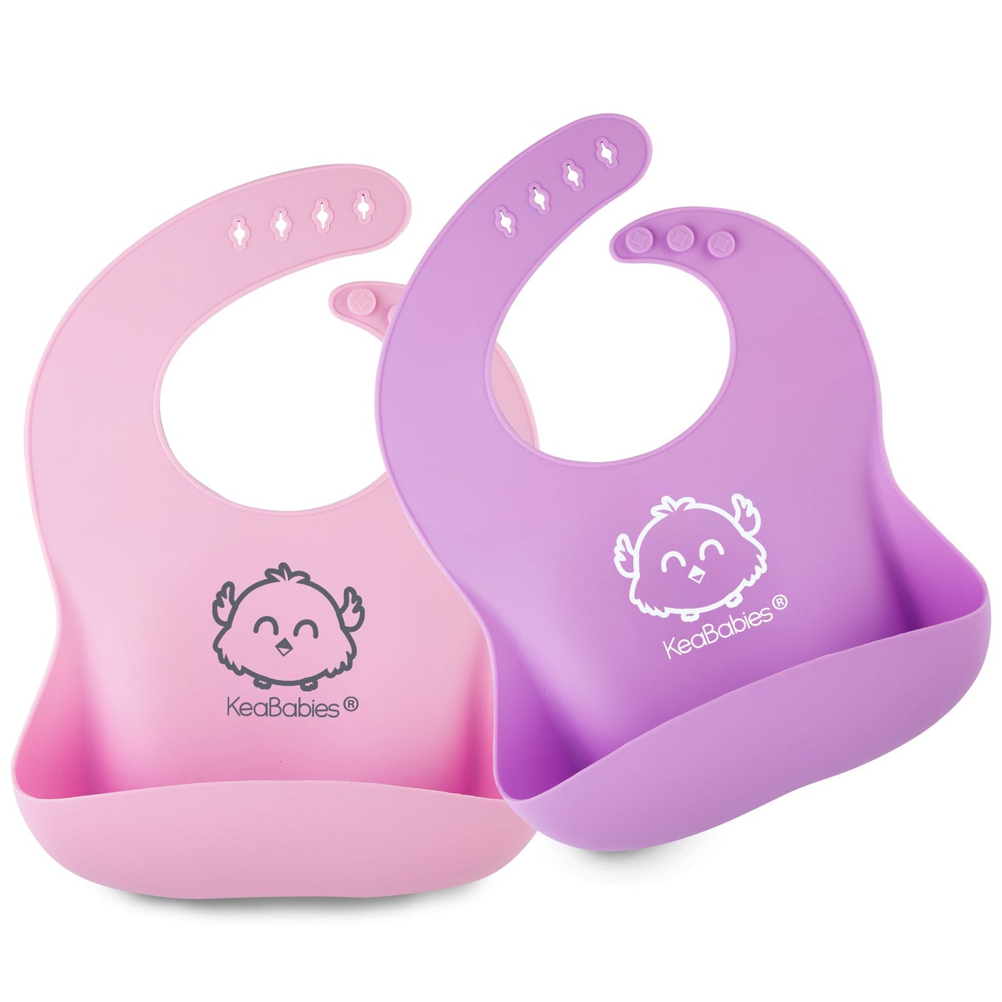 KeaBabies Silicone Bibs