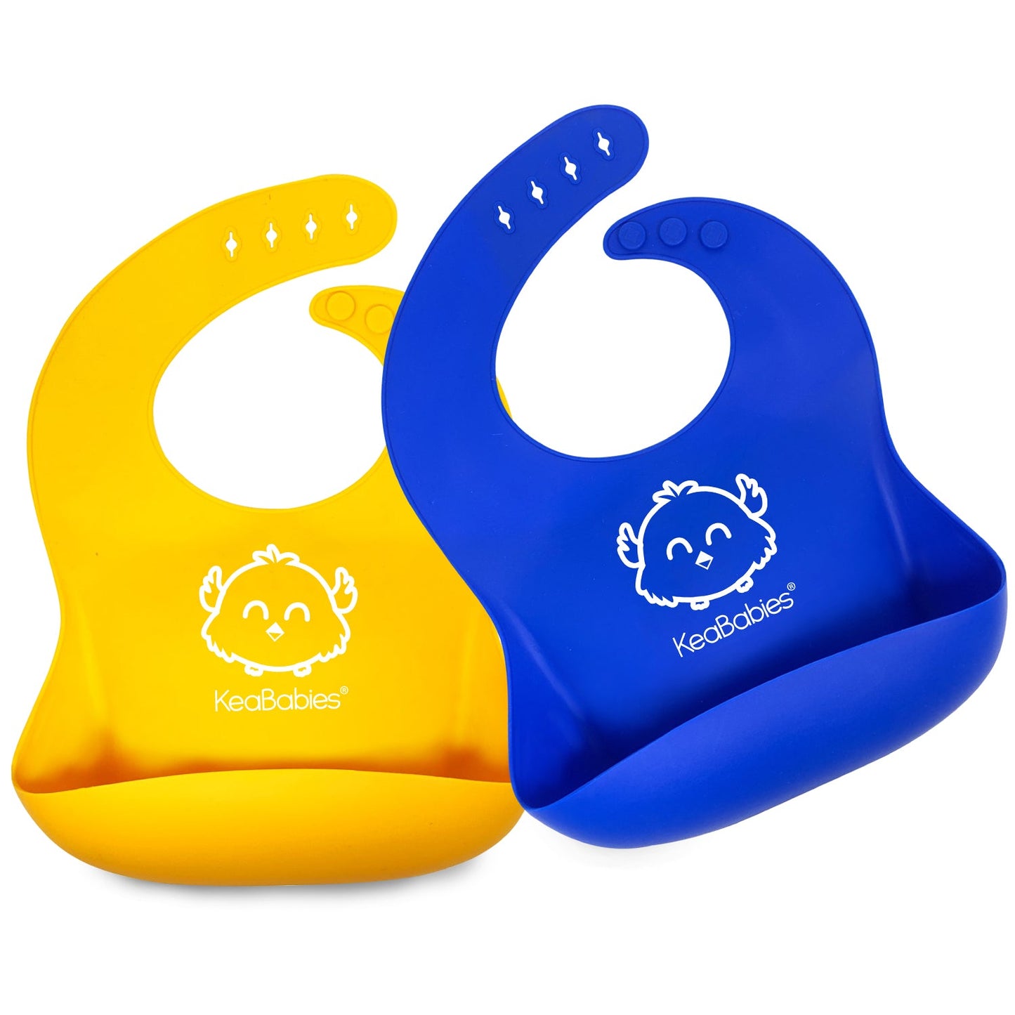 KeaBabies Silicone Bibs