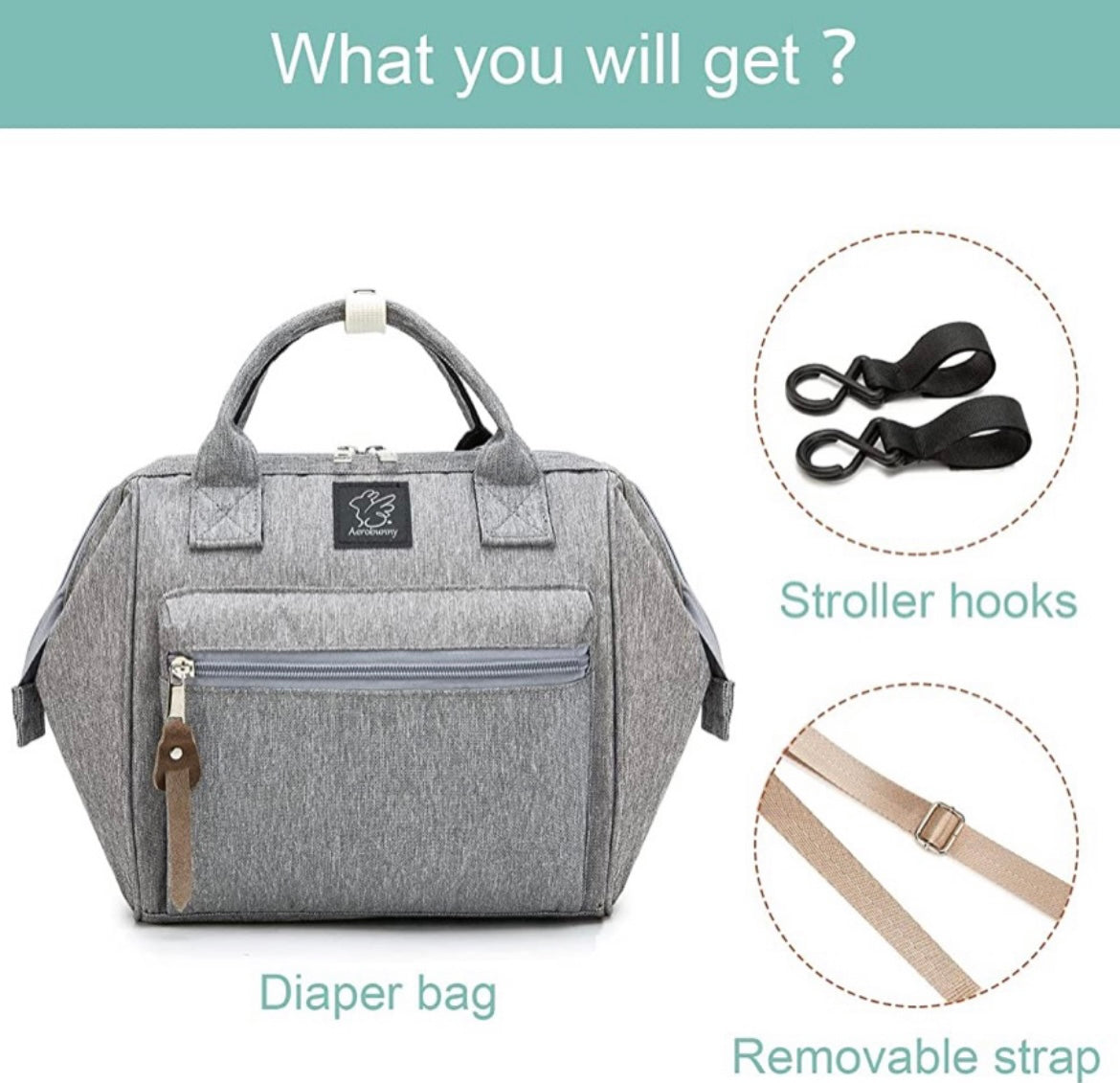 AeroBunny Small Diaper Bag