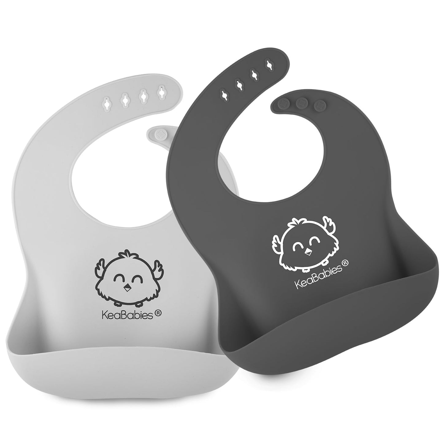 KeaBabies Silicone Bibs