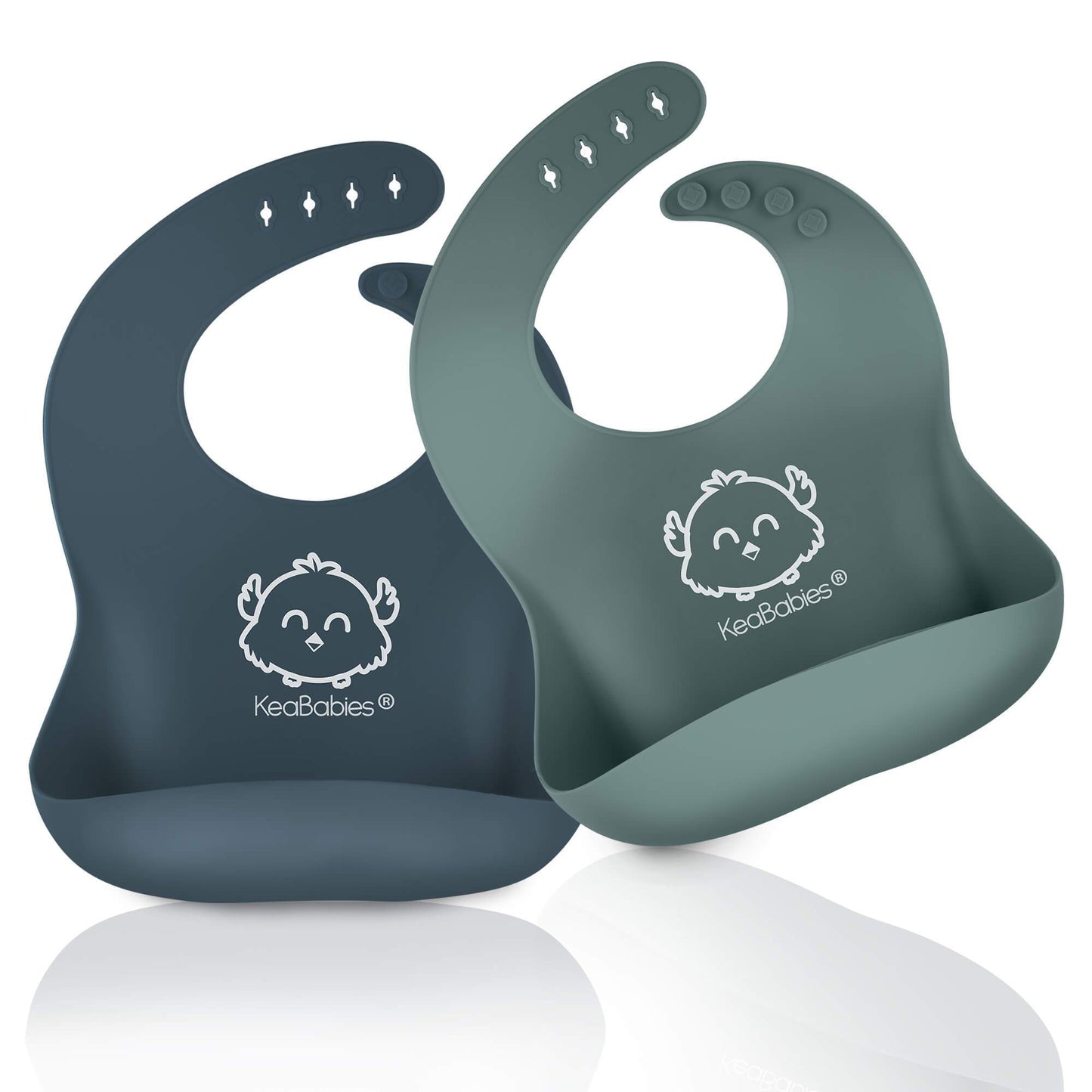 KeaBabies Silicone Bibs